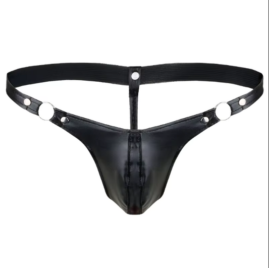 Faux Leather G-string