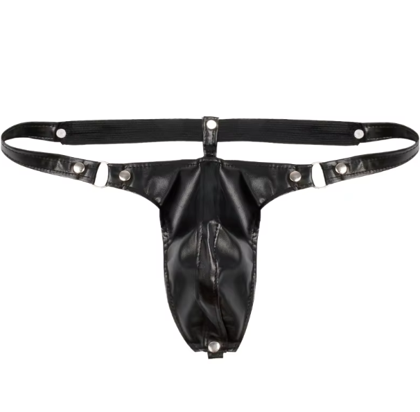 Faux Leather G-string